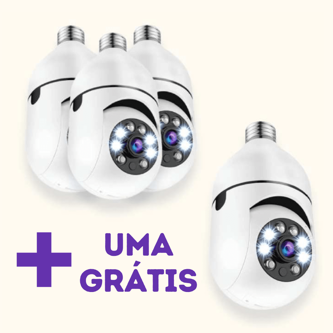 Smart Câmera SecurityMax™ Wifi 360 Minha loja 3 unidades+ 1 Grátis (Mais Vendido) 