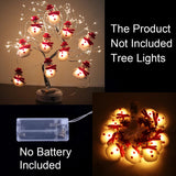 Snowman Christmas LED Garland String Light Merry Christmas Decorations For Home 2023 Cristmas Tree Ornament Xmas Navidad Gifts Design & Casa 