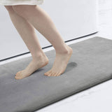 Tapete Absorvente para Banheiro Antiderrapante Tapete Absorvente para Banheiro Minha loja 50x80cm Cinza 