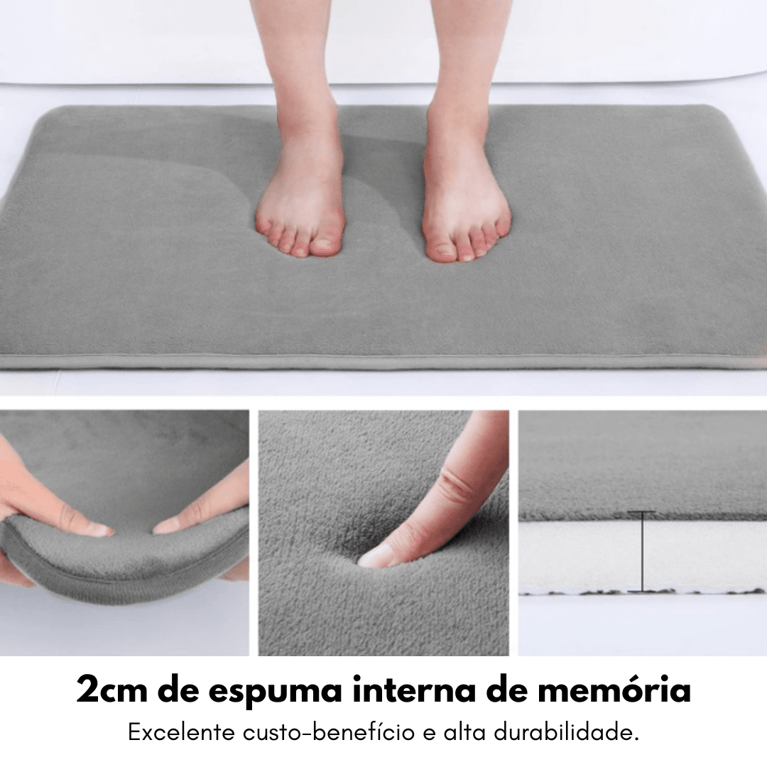 Tapete Ultra Absorvente Antiderrapante para Banheiro Design & Casa™ Tapete Absorvente para Banheiro Minha loja 