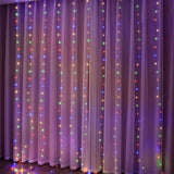 USB Festoon String Light Fairy Garland Curtain Light Christmas Light Christmas Decor For Home Ramadan Decorative New Year Lamp Design & Casa color 1MX3M 100LED 